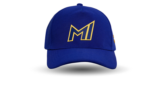 Blue Mumbai Indians fan baseball cap front view