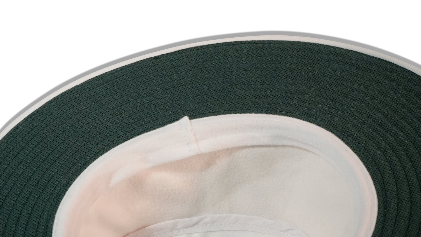 white umpire hat inside lining close view comfortable fit RR Caps
