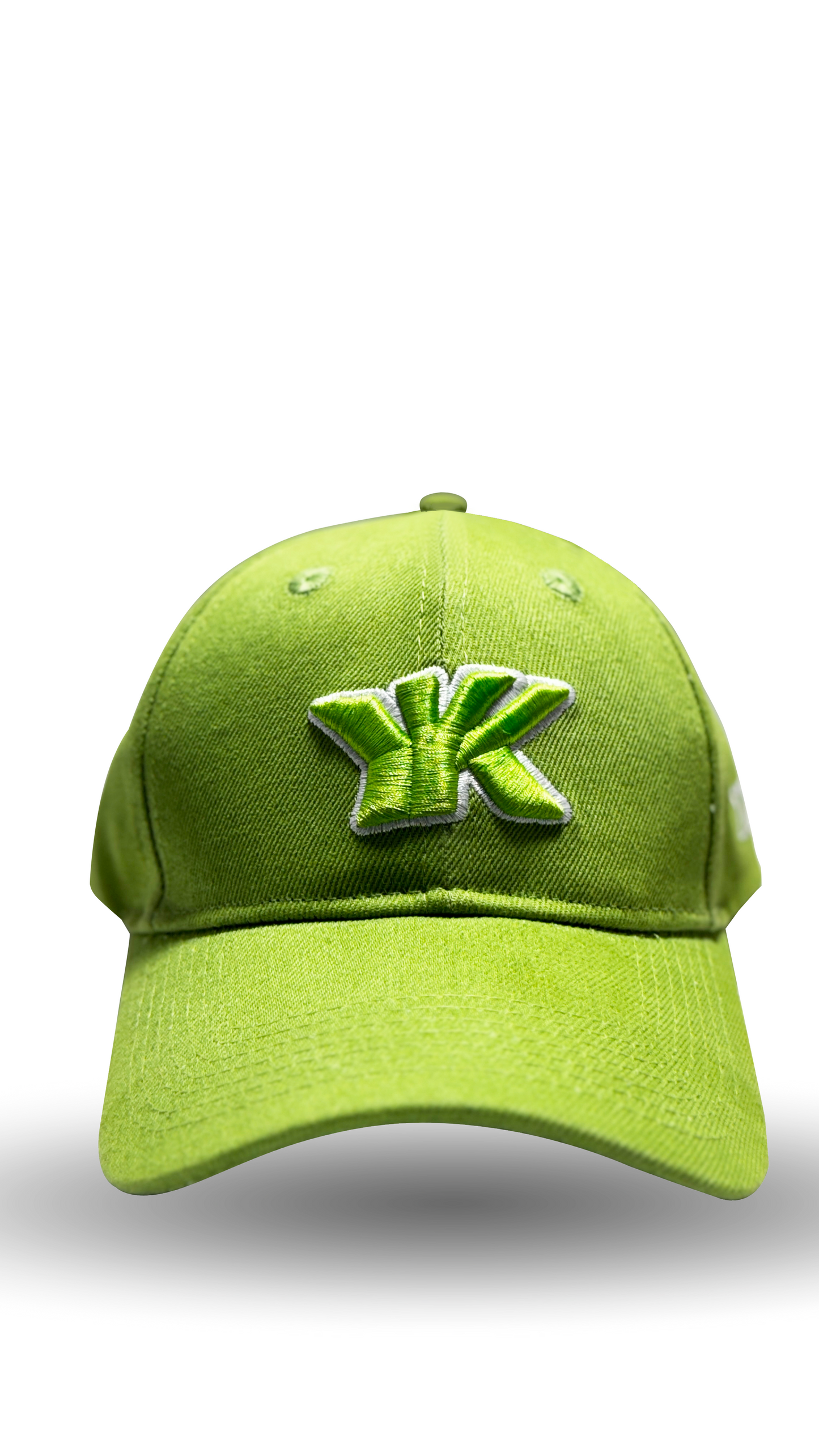 Forest green premium logo baseball cap front view RR Caps
