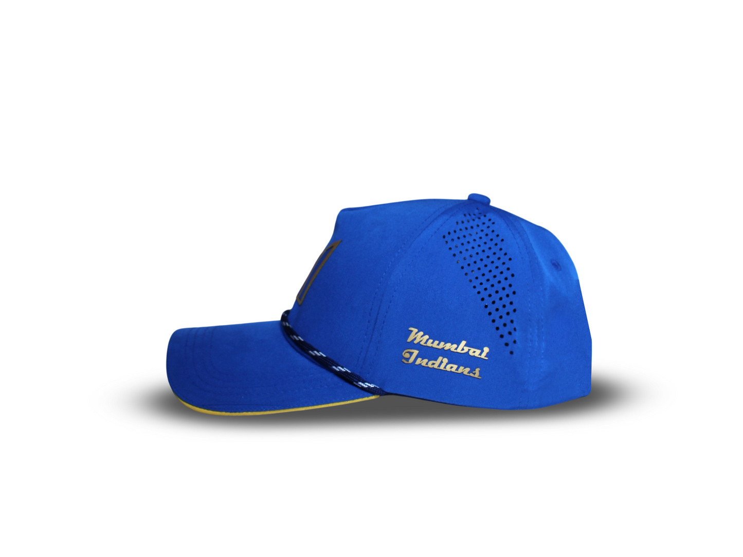 Mumbai Indians blue baseball cap side view