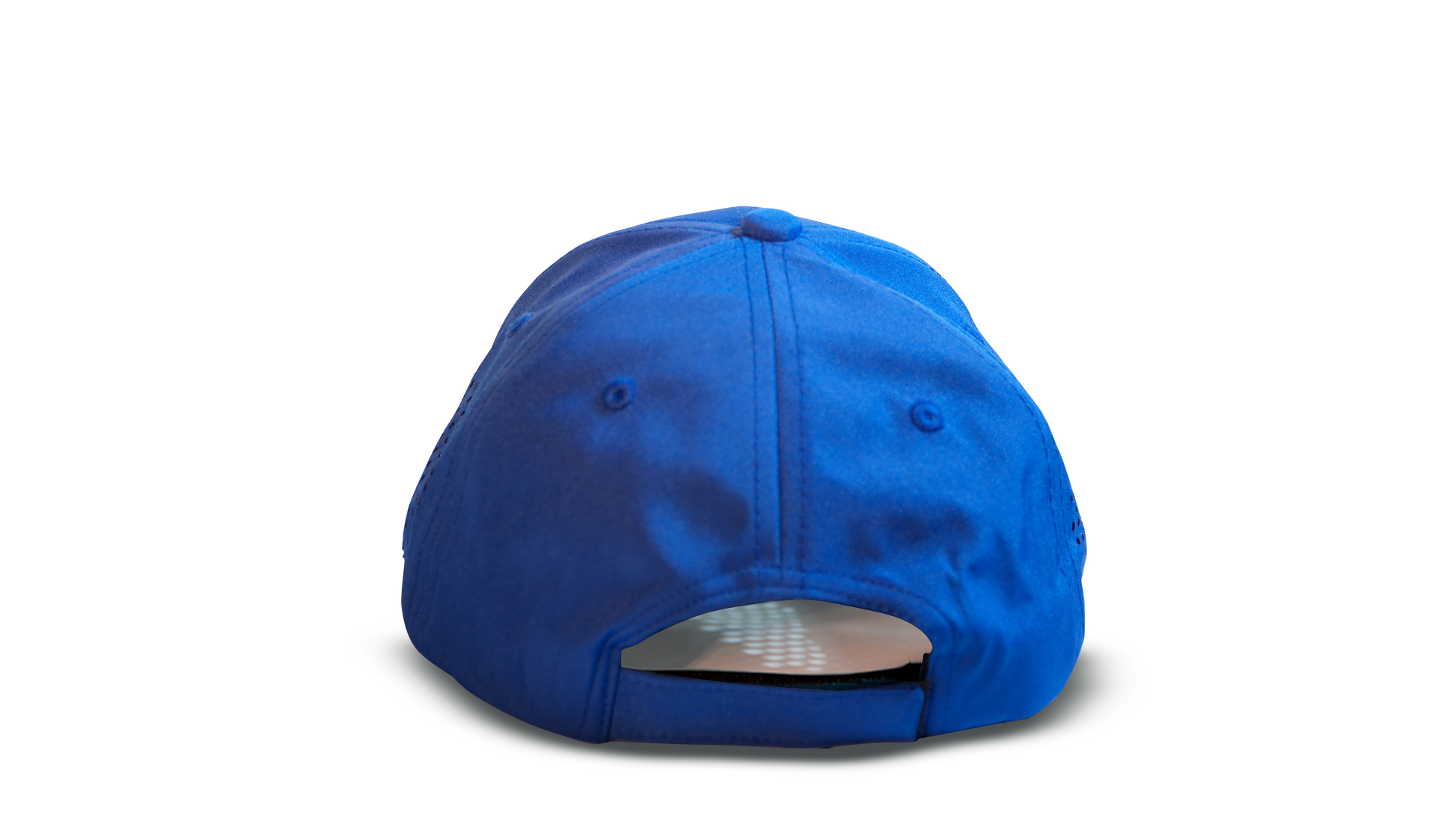 royal blue adjustable baseball cap back view breathable RR Caps