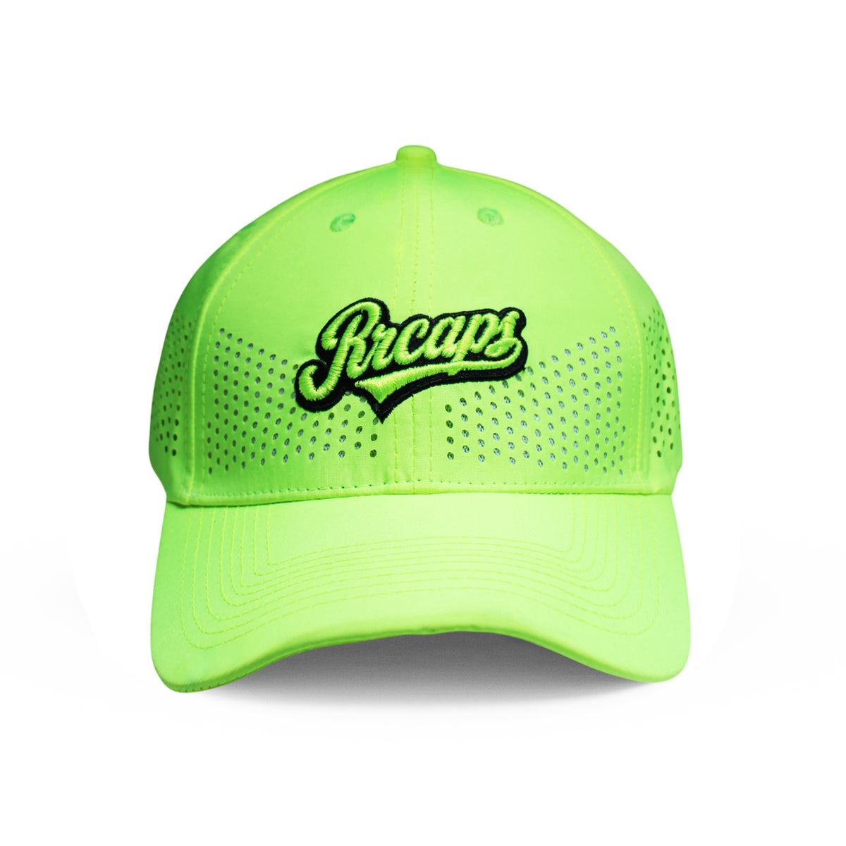 RR Aero 01 lightweight green cap front view