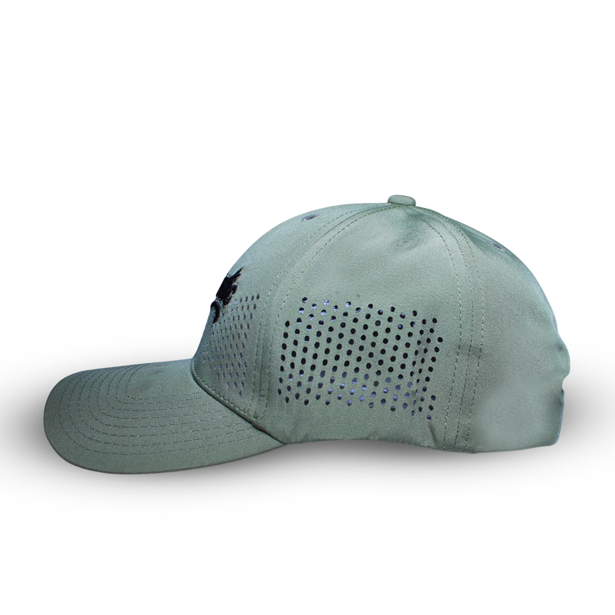 RR Aero 02 pista green lightweight cap side view