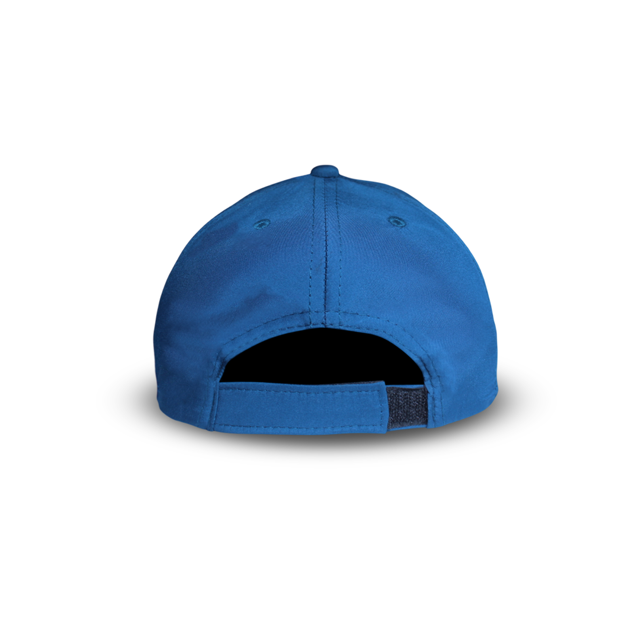 Back view of RR Caps cricket baseball cap featuring an adjustable hook-and-loop closure.