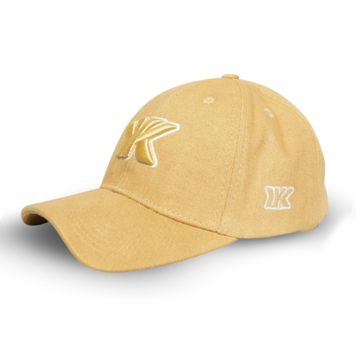 RR Classic 01 cream embroidered logo baseball cap side view