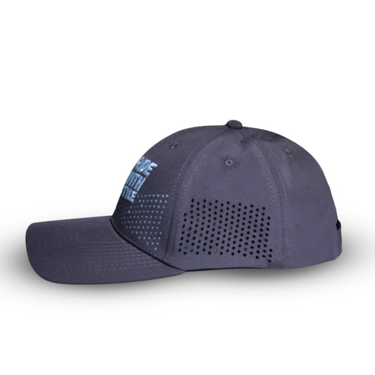 RR Ride With Style chocolate brown perforated cap side view